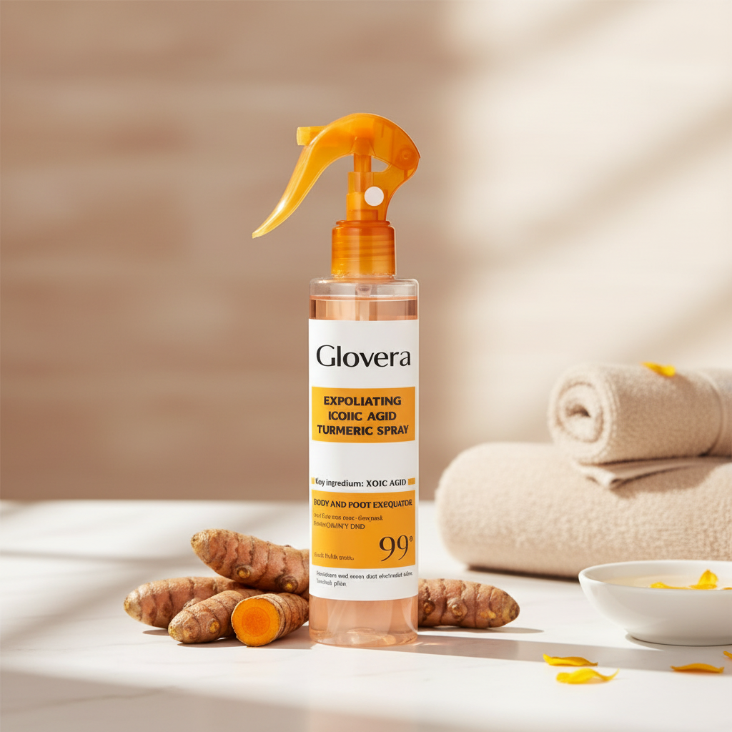 Peel Shot - Kojic + Turmeric Body Peel Spray in spa setting